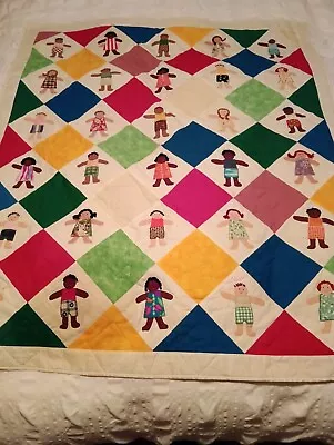 Handmade Patchwork Quilt  - Child.  115x97cm • £25