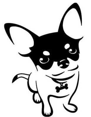 £3.37 • Buy Cute Chihuahua  Vinyl Decal Sticker For Car Van Lorry Camper Boat Wall 7.5  X 5 