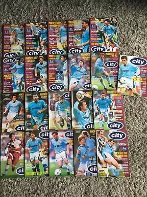 Manchester City Programmes X 21 - 1996-97 • £3