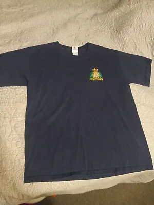 Vintage Royal Canadian Mounted Police T-shirt Medium Large? Navy Blue.  G3 • $14.95