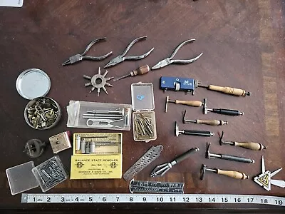 Vintage Lot Of Watchmakers/Clockmakers Assorted Hand Tools  • $199.99