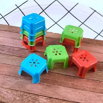 10Pcs 1:12 Dollhouse Miniature Furniture Chair Stool Model Toys For Dolls House • $5.42