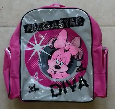 Disney Minnie Mouse 'Megastar Diva' Pink Back Pack Bag • £7.50