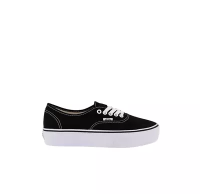 Unisex Vans Authentic Platform 2.0 Black/White Lace Up Shoes • $57.45