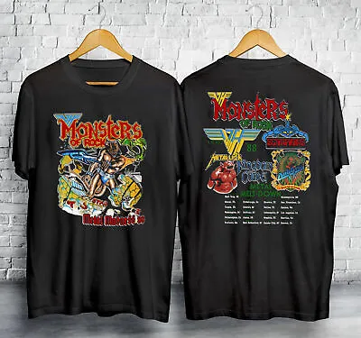 VTG 1988 Van Halen Monsters Of Rock Concert Unisex T-Shirt Unisex S-3XL • $19.99