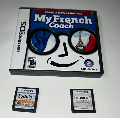 Tested 2007 Nintendo DS Ubisoft Learn A New Language 100 Classic Books Sudoku • $13.98