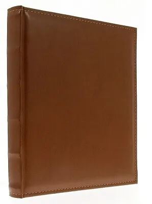 Brown Eco Leather Large Self Adhesive Photo Album 20Sheets / 40Sides Gift • £15.99