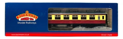 £34.99 • Buy Bachmann 00 Gauge - 34-056a - 60ft Collett Coach Second Corridor Crimson Cream