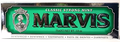 Marvis Toothpaste Classic Strong Mint 3.8 Oz - FREE SHIPPING - BUY MORE SAVE! • $10.25