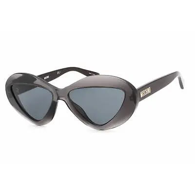 Moschino Women's Sunglasses Grey Lens Grey Cat Eye Shape Frame MOS076/S 0KB7 IR • $61.99