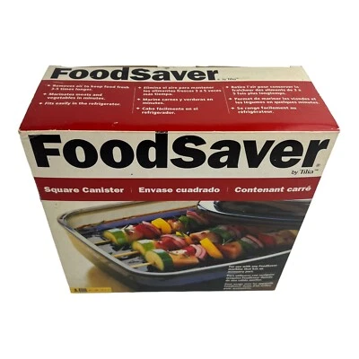 $25.20 • Buy FoodSaver Square Canister 2.25 Qt 2.4 L Vacuum Container Storage Quick Marinate