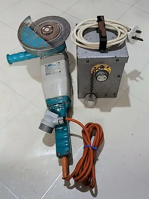 £34.90 • Buy Vintage Wolf Sapphire 7  Angle Grinder + Rare 110v Transformer Collection Only 