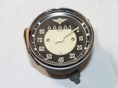 Vintage VDO Zundapp Motorcycle W1.86 80 MPH Speedometer 4-56 Date Code • $49.99