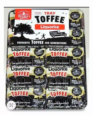 Walkers Liquorice Toffee Bars 10 X 100g Bars On A Tray  Sealed Ideal Gift • £14.25