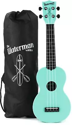 Kala Waterman Beach Collection Soprano Ukulele - Glow In The Dark Aqua Mist • $45