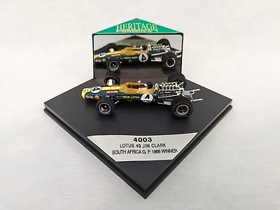 Heritage Formula 1 1:43 4003 Lotus 49 Jim Clark South Africa G. P. 1968 Winner • £29.99