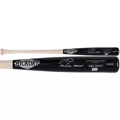 Mike Trout Los Angeles Angels Signed Game Model Old Hickory Bat W/Insc-LE 27 • $6999.99