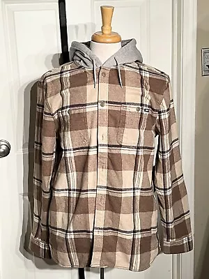 Van’s Lopes Plaid Flannel Men’s Hoodie Jacket Button Up Size L NWT • $49.99