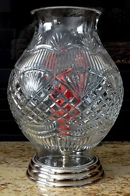 Waterford Crystal America The Beautiful Fruited Plain Large Hurricane 13  • $289.99