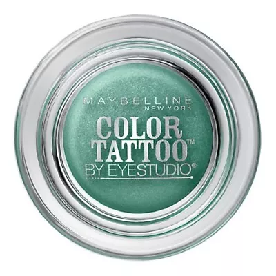 50 Edgy Emerald Maybelline Color Tattoo Cream Gel Eyeshadow Green Aqua Pearl Pot • $4.49