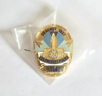 Vintage 1987 Dragnet Movie Promo Metal Badge Pin Tom Hanks Dan Aykroyd Film Tv • $20