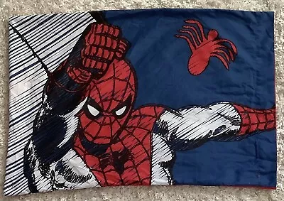 Marvel Comics Spider-Man Spiderman Pillowcase 20” X 30” Standard Size • $7.99