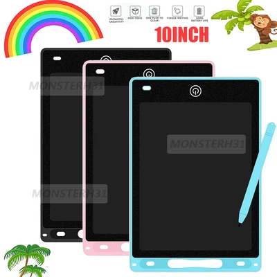 $4.59 • Buy 8.5  10  12  LCD Writing Tablet Drawing Board Colorful Doodle Handwriting Pad AU