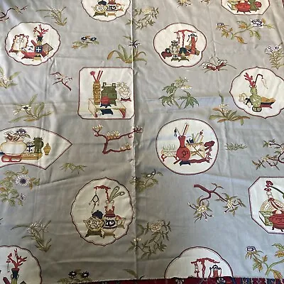 $9.99 • Buy New Jim Thompson Thai Silk Material Fabric Chinoiserie Altfield Gallery