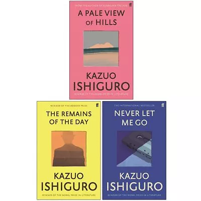 Kazuo Ishiguro Collection 3 Books Set (Never Let Me Go The Remains Of The Day) • $37.73