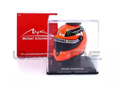 Mini Helmet 1/4 - Casque M. Schumacher - Last Race Gp Brazil F1 2012 - Ms-mh-4-2 • $109.95