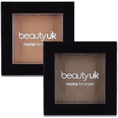 £3.95 • Buy Beauty UK Matte Bronzer Pressed Face Bronzing Powder Warm Medium Or Dark Contour