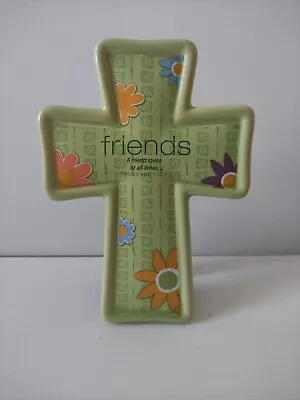 Ceramic Cross Wall Art Friends • $16.02