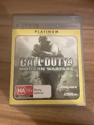 Call Of Duty 4: Modern Warfare (Sony PlayStation 3 2007) • $11