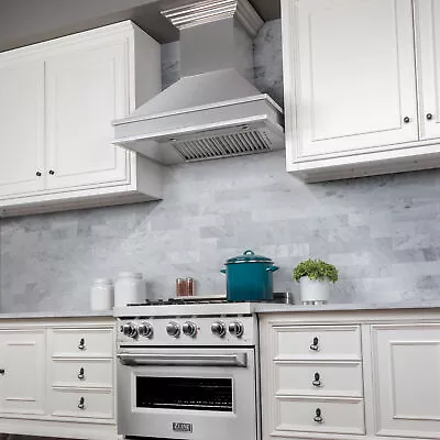 Zline 36  New Designer Series Snow Stainless Steel Wall Range Hood 8656s-36 • $1599