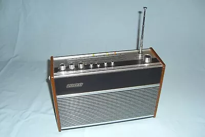 Hacker Sovereign 3 FM - AM RP72 Radio - Teak Ends Black And Silver - Battery Op • £50