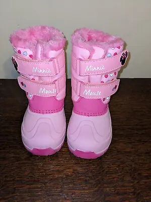 Brand New Minnie Mouse Winter Boots Toddler Size 7 Disney Winter Boots Minnie  • $30