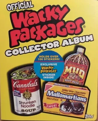 Official Wacky Packages Collector Album - Holds 100 Stickers • $12