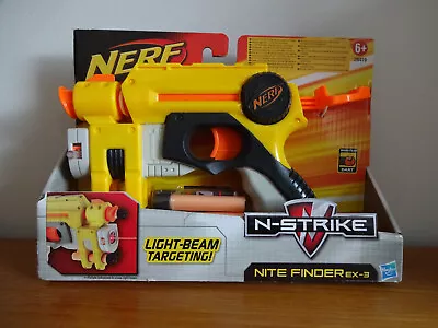 Nerf Gun N-strike Nite Finder Ex-3 Light Beam Targeting Bnip • £8.99