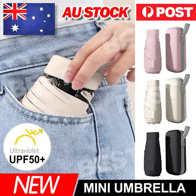 Mini Pocket Umbrella- Anti-UV Sun/Rain Windproof 6 Folding Ultra Light Umbrella • $14.95