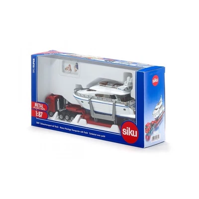 £35.99 • Buy Siku Low Loader Transporter With Yacht 1:87 Scale - 1849 - NEW