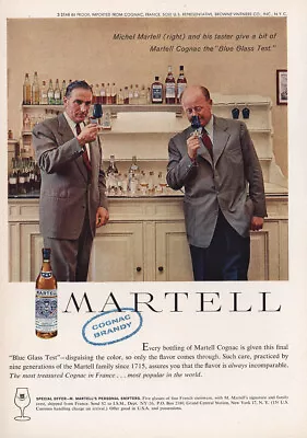 1960 Martell Cognac: Michel Martell And His Tester Vintage Print Ad • $7.50