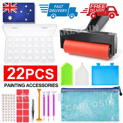 $16.85 • Buy 22 Piece 5D Diamond Painting Tools Box Diamond Accessories Diy Art Craft Pen Set