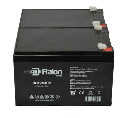 Raion 12V 12Ah Battery For Pride Mobility Go-Go Elite Traveller - 2 Pack • $57.95