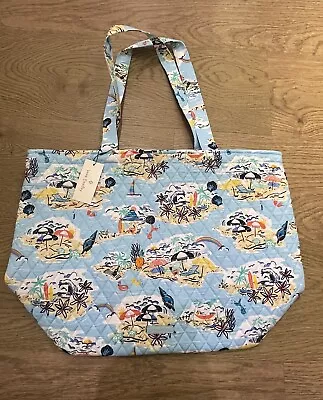 Vera Bradley BEACH TREASURES Grand Tote Quilted Bag NWT *pattern Placement Vary • $69.99