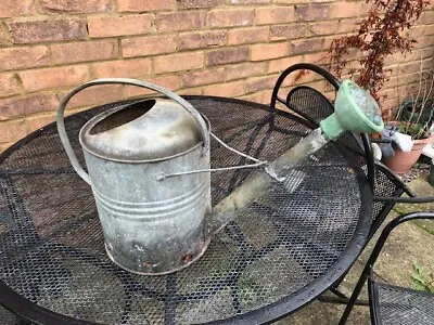 Vintage 1940's Regina Galvanised Army Watering Can With Rose No Leaks • £25