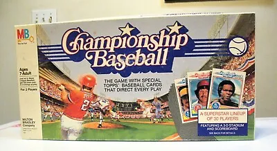 1984 Championship Baseball Board Game Milton Bradley W/ All 30 Cards • $500