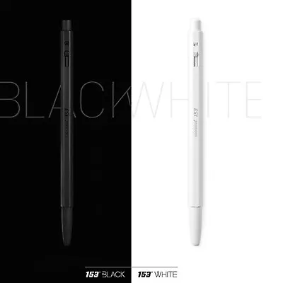 Monami 153 Black & White Ballpoint Pens 0.7mm Markers Ink-Black Metal Body Pens • $45.99