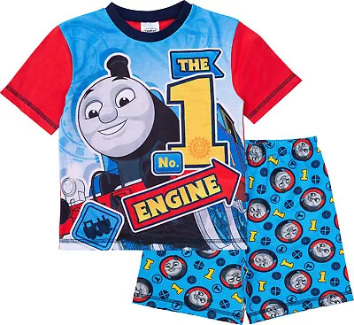 £8.99 • Buy Thomas The Tank Engine Boys Pyjamas, Short Summer Pjs, Official Merchandise