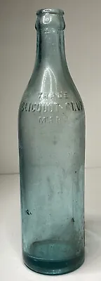 Vintage Aqua Clicquot Club Embossed Glass Bottle Rare 7S Marked • $27.97