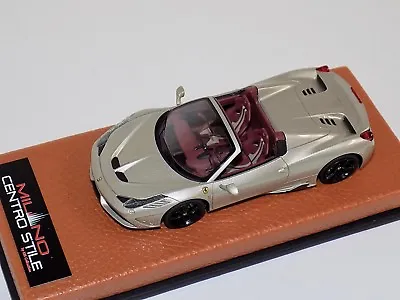 1/43 MR Ferrari 458 Speciale Grigio Ingrid On Leather Base Limited 3 Pcs MRC31 • $329.95